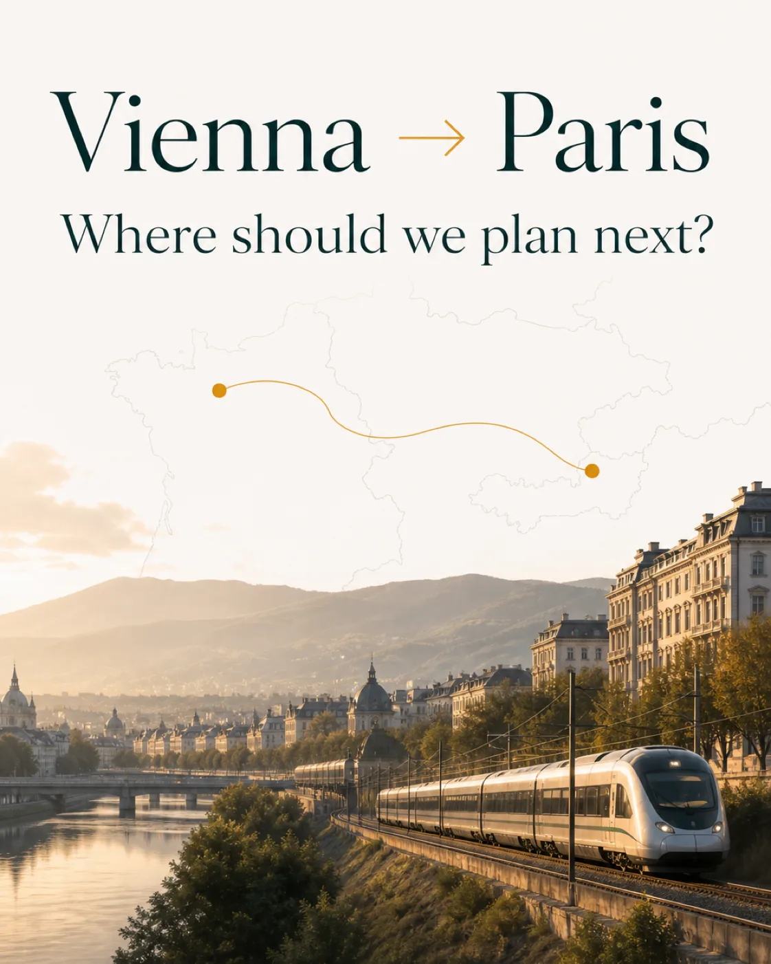 Vienna to Paris Farleda corridor artwork